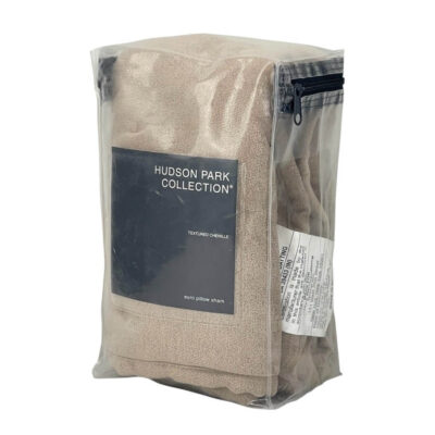 Hudson Park Textured Chenille Quilted Euro Sham Rust 3