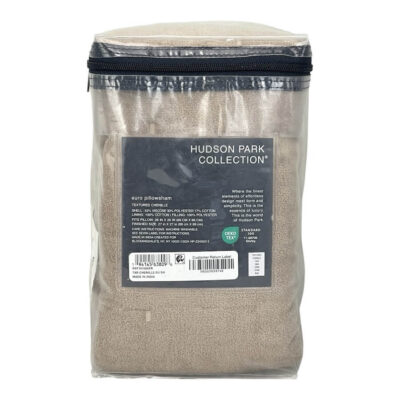 Hudson Park Textured Chenille Quilted Euro Sham Rust 4