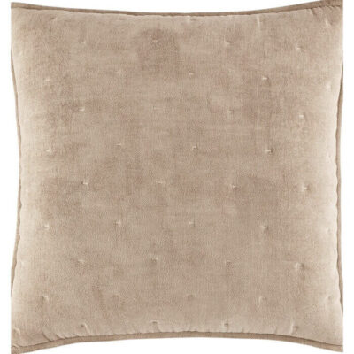 Hudson Park Textured Chenille Quilted Euro Sham Rust