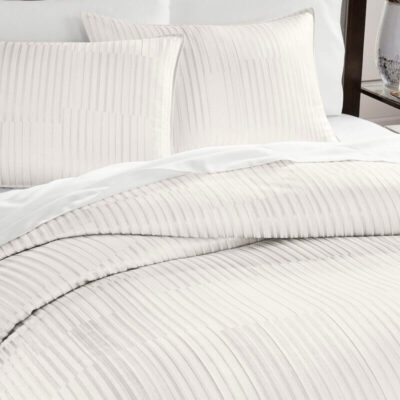 Hotel Collection Metallic Strie Duvet Set 3
