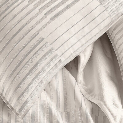 Hotel Collection Metallic Strie Duvet Set 4
