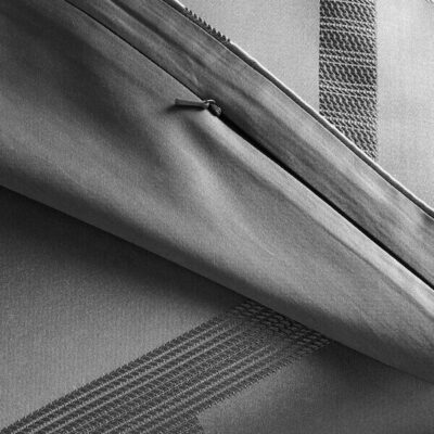 Hotel Collection Structure Duvet Set Charcoal Grey 3