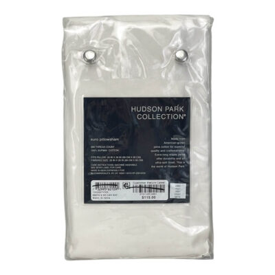 Hudson Park 680 Thread Count Euro Sham Vanilla Sky 3