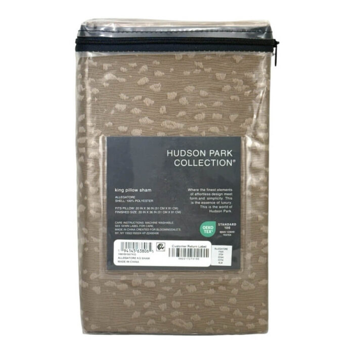 Hudson Park Allegatore King Sham Rust 2