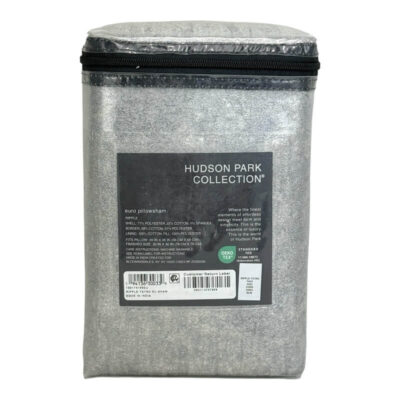Hudson Park Ripple Texture Quilted Euro Sham Silver 4