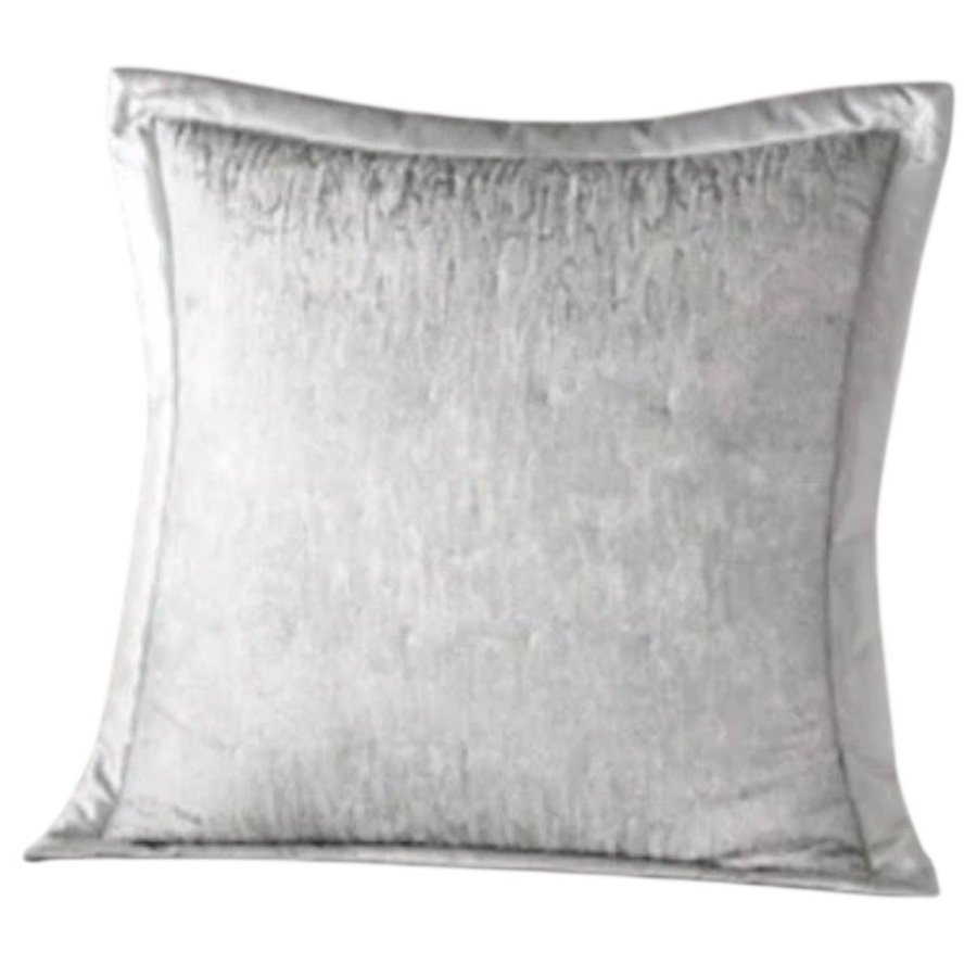 Hudson Park Ripple Texture Quilted Euro Sham Silver