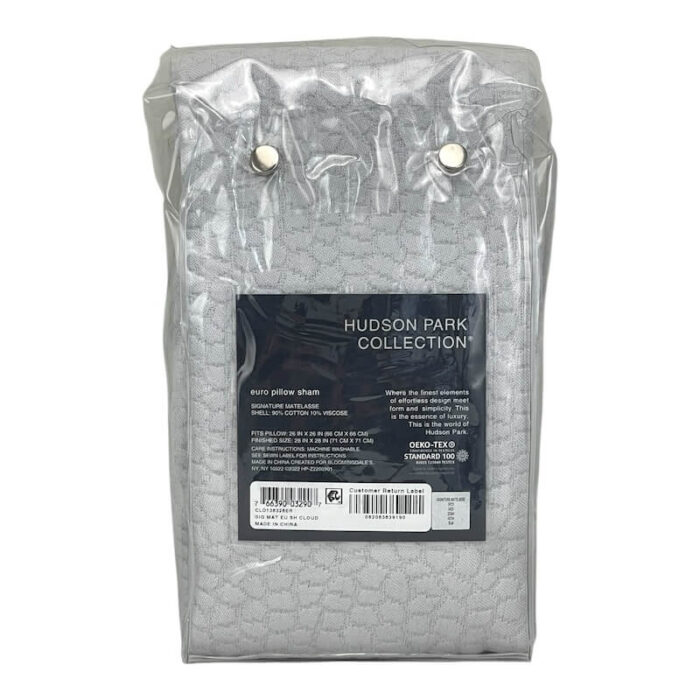 Hudson Park Signature Matelasse Euro Sham Cloud 5