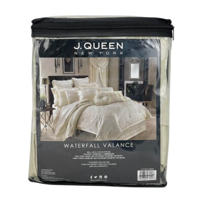 J Queen New York Trinity Window Panels & Tie Backs Set 4