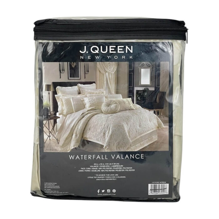J Queen New York Trinity Window Panels & Tie Backs Set 4