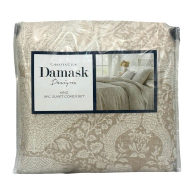 Charter Club Damask Designs Chenille Jacquard King Duvet Set