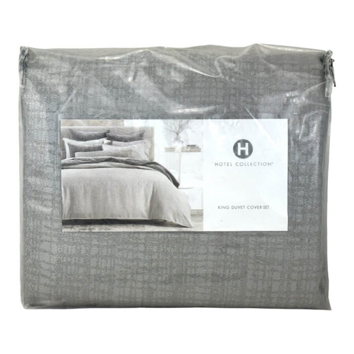 Hotel Collection Modern Crosshatch King Duvet Set 3