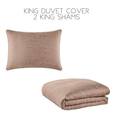 Hudson Park Allegatore 3 Piece King Duvet Cover Set Rust