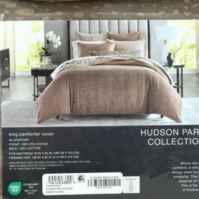 Hudson Park Allegatore King Duvet Cover Rust