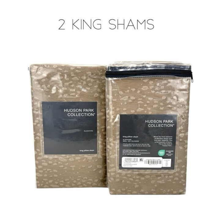 Hudson Park Allegatore King Sham Rust 2