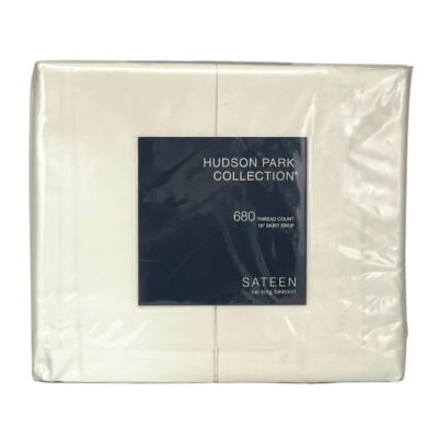 Hudson Park Cotton Sateen California King Bedskirt Vanilla Sky 2