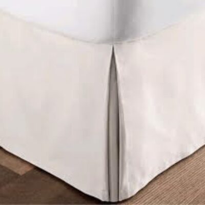 Hudson Park Cotton Sateen California King Bedskirt Vanilla Sky