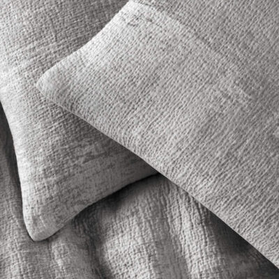 Oake Drybrush Matelasse Duvet Set Gray 3