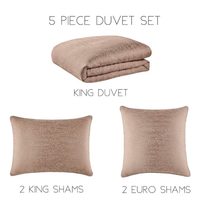 Hudson Park Allegatore 5 Piece King Duvet Cover Set