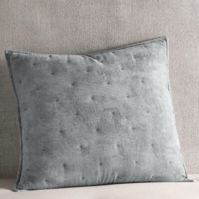 Hudson Park Textured Chenille Quilted Euro Sham