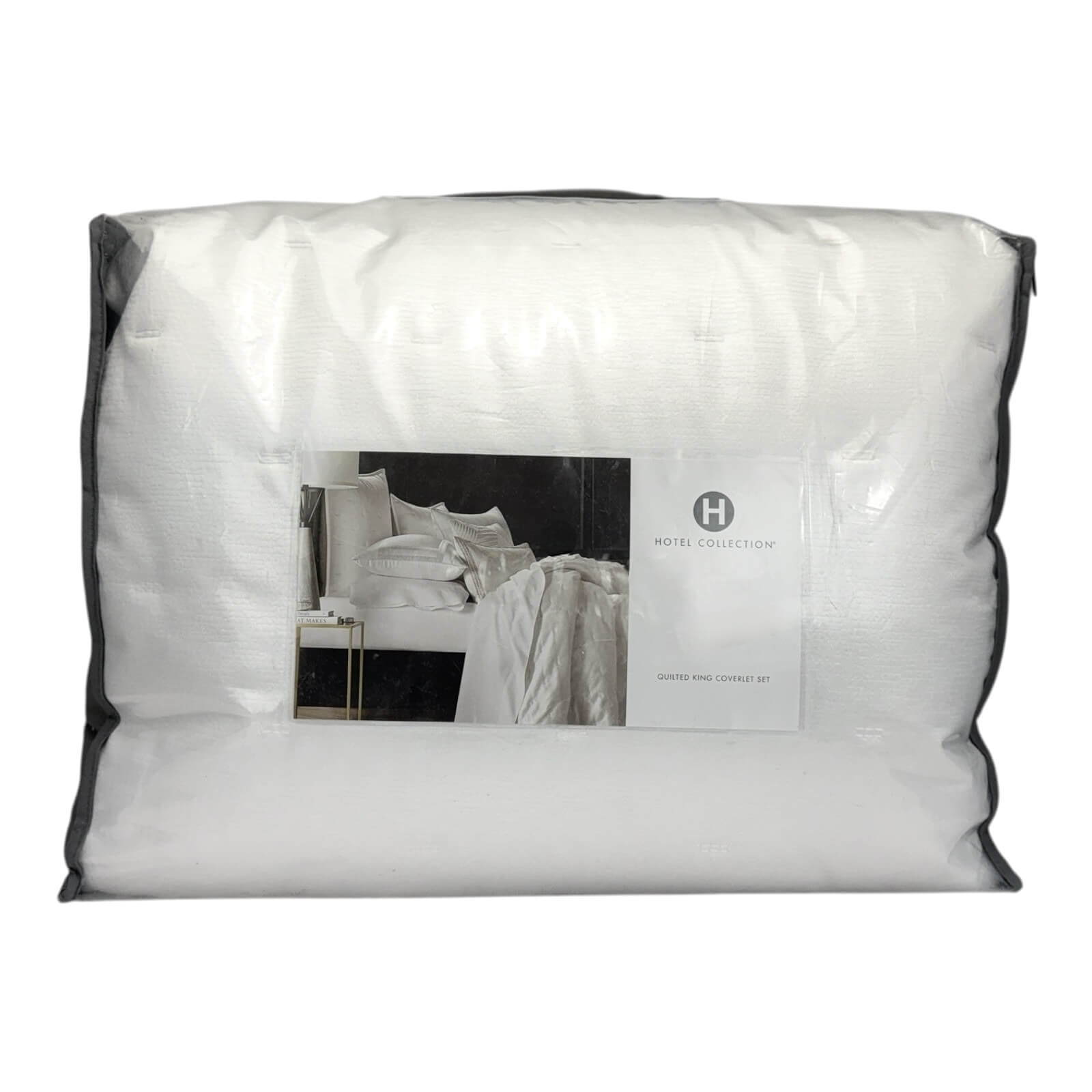 Hotel Collection Glint King Quilted Coverlet Set White Hotel Collection Glint King Quilted Coverlet Set White