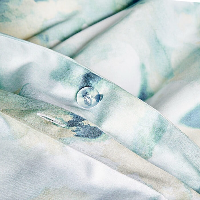 Sky Freya Inky Floral Duvet Cover Set Green 2 Sky Freya Inky Floral Duvet Cover Set Green 2