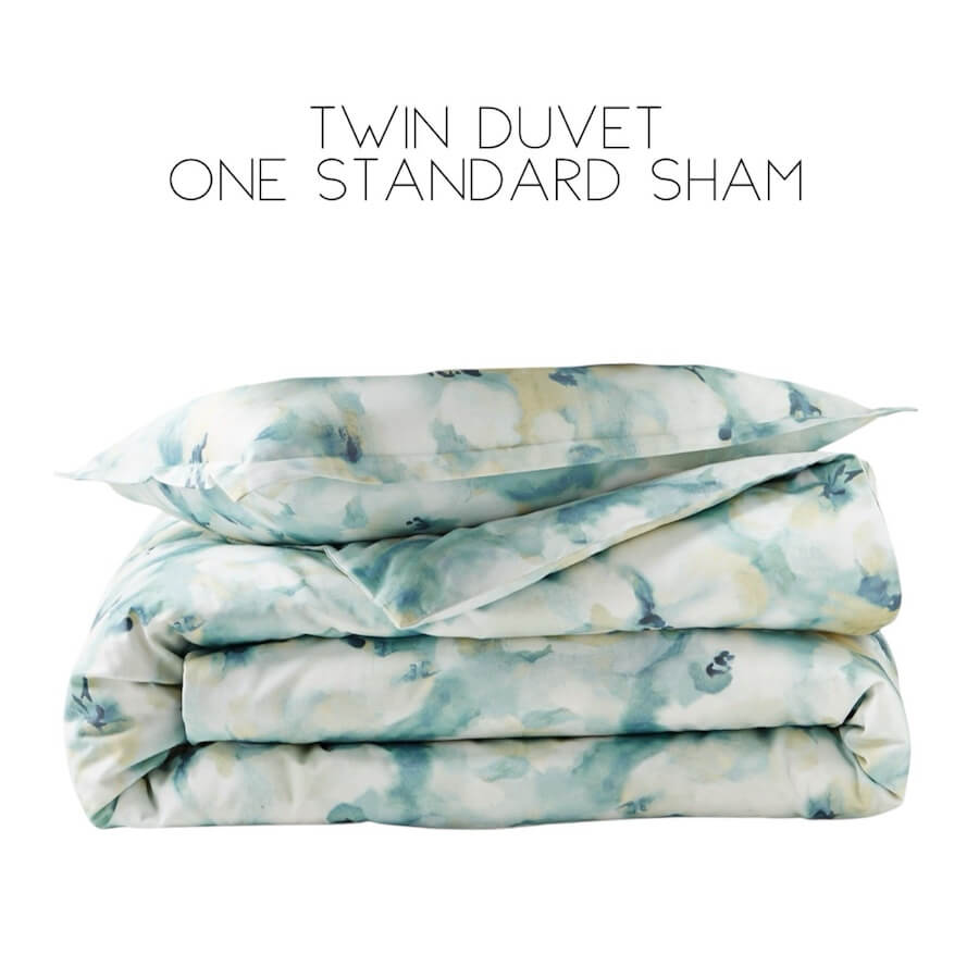 Sky Freya Inky Floral Twin Duvet Cover Set 1 Sky Freya Inky Floral Twin Duvet Cover Set 1