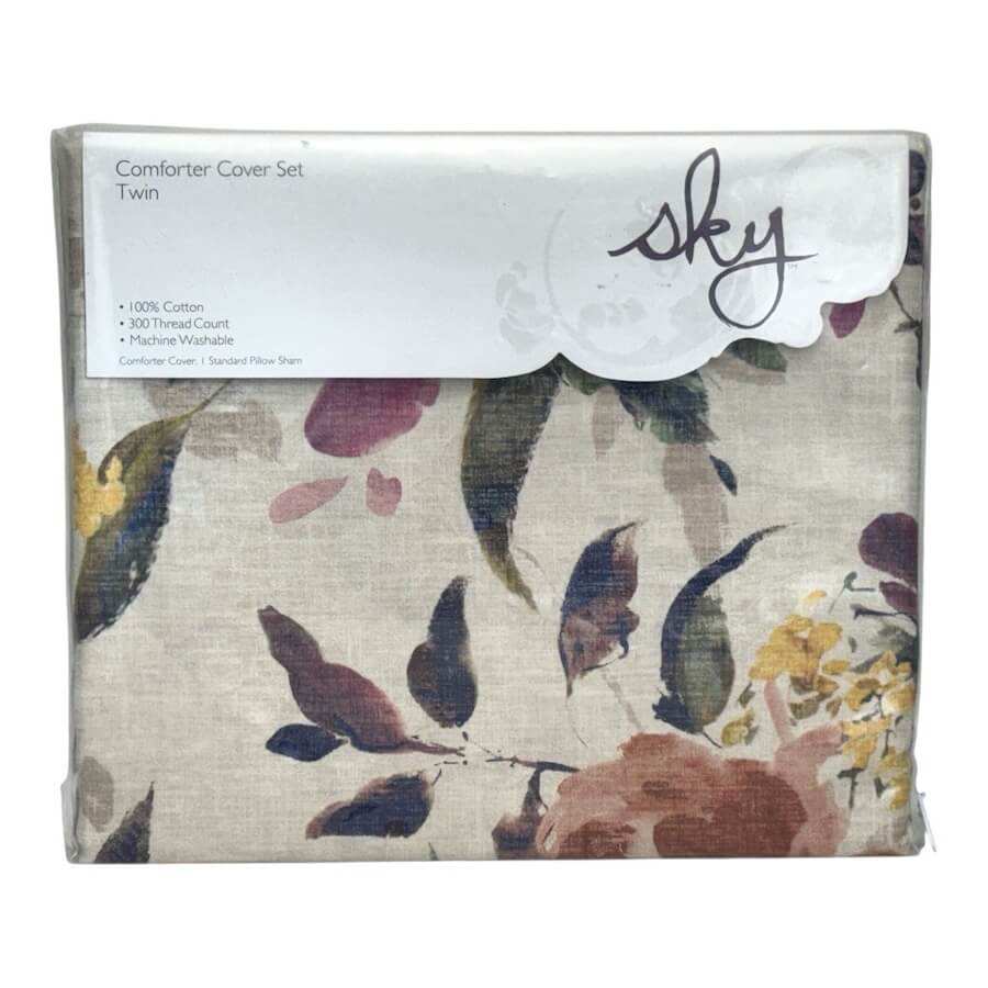 Sky Harper Autumnal Twin Duvet Cover Set Multicolor