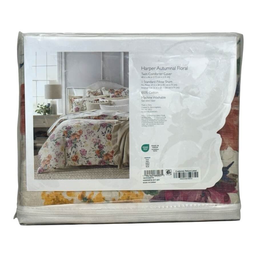Sky Harper Autumnal Twin Duvet Cover Set Multicolor 3 Sky Harper Autumnal Twin Duvet Cover Set Multicolor 3