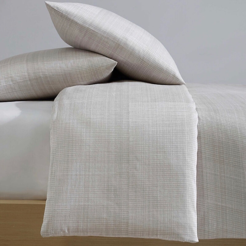 Calvin Klein Textural Rib Duvet Set Taupe 2 Calvin Klein Textural Rib Duvet Set Taupe 2