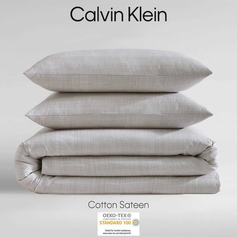 Calvin Klein Textural Rib Duvet Set Taupe 3 Calvin Klein Textural Rib Duvet Set Taupe 3