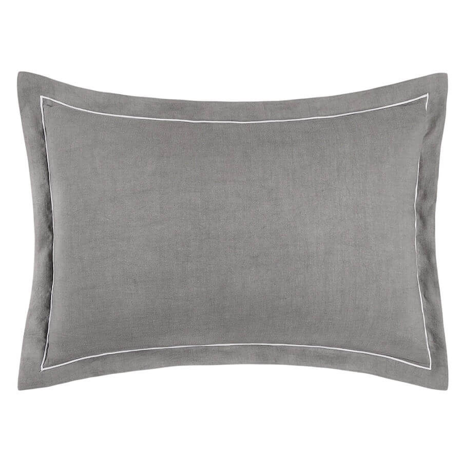 Hotel Collection Linen Blend Sham Charcoal Grey Hotel Collection Linen Blend Sham Charcoal Grey