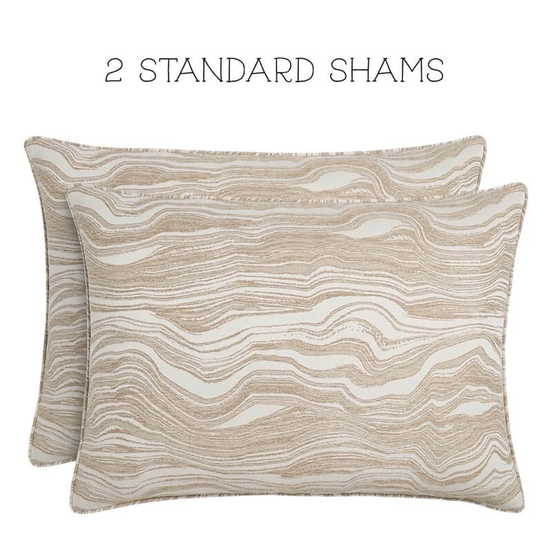 Hudson Park Marbled Sand Standard Sham Hudson Park Marbled Sand Standard Sham