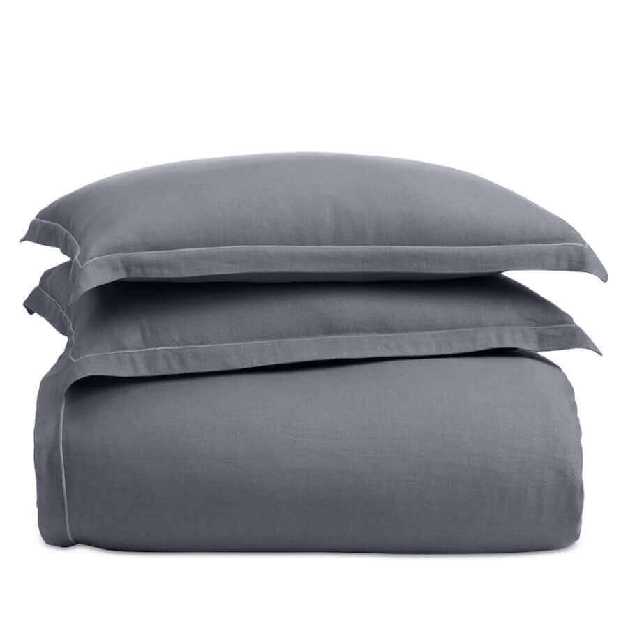 Hotel Collection Linen Blend Duvet Set Slate