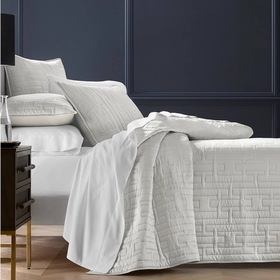 Hotel Collection Chain Link Quilted Coverlet Set Silver 1 Hotel Collection Chain Link Quilted Coverlet Set Silver 1