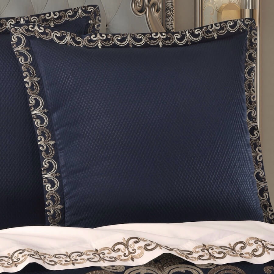 J Queen New York Caruso Euro Sham Royal Blue 2 J Queen New York Caruso Euro Sham Royal Blue 2