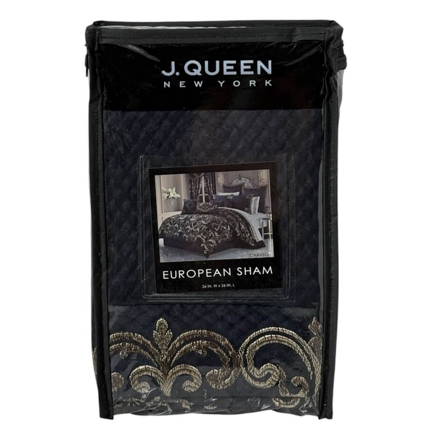 J Queen New York Caruso Euro Sham Royal Blue 3 J Queen New York Caruso Euro Sham Royal Blue 3