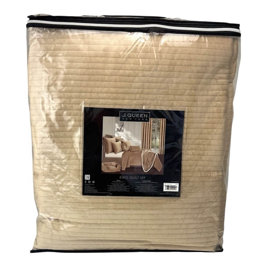 J Queen New York Townsend Quilted King Coverlet Set Gold 3 J Queen New York Townsend Quilted King Coverlet Set Gold 3